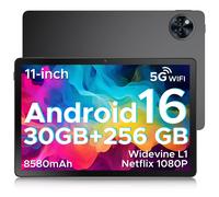 Version mondiale DOOGEE U11 Pro Android 15 tablette 30GB(6 + 24) 256GB 11 "HD 90Hz affichage 8580mAh batterie Unisoc T7200 Widevine L1 6GB 256GB Blue