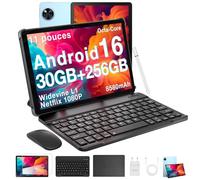 DOOGEE U11 Pro Tablette Android 16, Tablette 11 Pouces 30GB RAM+256GB ROM/TF 2TB, 8580mAh Batterie,Tablette avec Clavier Unisoc T7200 90Hz Octa-Core, Tablette Tactile 5G WiFi/13 MP/GPS/OTG/Face ID