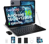 DOOGEE U11 Tablette Android 16, 11 Pouces Tablette avec Clavier, 16GB RAM+128GB ROM(2TB TF), T7200Octa-Core Tablette Tactile 90Hz, 8580mAh, Gemini AI,Tablette Tactile 5G WiFi/Face ID