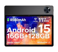 DOOGEE U11 Tablette Tactile 11 Pouces Android 15 90 Hz 16GB RAM+128GB ROM(2TB TF) Octa-Core 8580mAh,Caméra 13MP+5 MP, Support Face ID/5G WiFi/ BT5.0 /Widevine L1