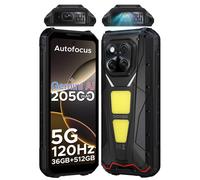 DOOGEE V Max Play 5G projecteur téléphone robuste 6.78 "affichage 20500mAh batterie double Camping lumières dimension 7300 NFC Smartphone Ensemble Tarnish