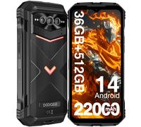 Doogee Téléphone robuste V Max Plus 5G – 6,58" 16 Go/512 Go, 200MP, 22000mAh, NFC, Gris