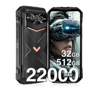 DOOGEE V Max Pro 5G Telephone Incassable, 22000mAh,32Go+512Go NOIR