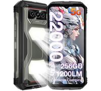 DOOGEE V Max S Smartphone Robuste 256Go 22000mAh 6.58'' 108MP AI Caméra 1200LM Lumière pour camping IP68 NFC Double Sim 5G GPS Gris