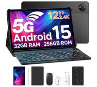 DOOGEE V Pad 5G Android 15 Tablette avec Clavier,Tablette 12 Pouces Dimensity 7050 Octa-Cœur Tablette Android,32Go+256Go (Extensible à 2To), Écran 2,4K+90Hz avec Carte Sim, 8800mAh,WiFi 6