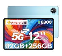 DOOGEE V Pad 5G Tablette 12 Pouces,Tablette avec Sim Card Dimensity 7050 Octa Core Tablette Tactile,Tablette Android 15,32Go RAM+256Go ROM(2To TF),2.4K Display+90Hz,8800mAh+13MP Caméra,WIFI6