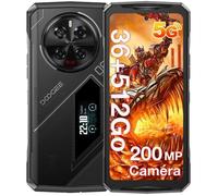 Doogee V40 pro Smartphone Robuste 36Go + 512 Go MTK Dimensity 7300 4nm 8680mAh 33W 200MP 6,78'' IP68 Téléphone 5G NFC GPS - Noir