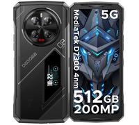 DOOGEE V40PRO Téléphone Portable Incassable 5G Android 14 36+512Go ROM 6 pouces 200MP Caméra WIFI6 NFC Smartphone Robuste - Argent