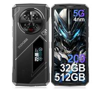 DOOGEE V40Pro Telephone Portable Incassable 5G Android 14,36Go+512Go-2To Extensible Smartphone Incassable,Écran arrière de 1,47",4nm D7300 CPU,8680 mAh 33W,6,78" FHD+120 Hz,WiFi6/Empreinte/Face ID NFC