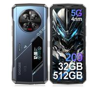 DOOGEE V40Pro Telephone Portable Incassable 5G Android 14,36Go+512Go-2To Extensible Smartphone Incassable,Écran arrière de 1,47",4nm D7300 CPU,8680 mAh 33W,6,78" FHD+120 Hz,WiFi6/Empreinte/Face ID NFC