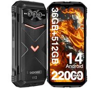 DOOGEE VMAX Plus 5G Telephone Portable Incassable 36GB+512GB Smartphone Incassable Caméra 200MP+32MP, 22000mAh Octa Core Android 14, 6.58” FHD+ 120Hz IPS Écran, NFC/OTG/WiFi 6
