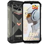 DOOGEE Vmax Plus Smartphone Robuste 36Go + 512Go 22000mAh Batterie 33W 6.58'' FHD+ 200MP Caméra IP68 NFC Double Sim 5G GPS - Gris