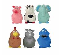 Doogy - Lot de 6 Jouets en Latex BigBelly - 14 cm