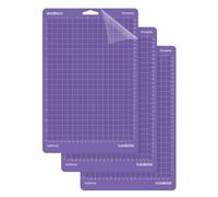 DOOHALO Lot de 3 tapis de découpe pour machine de découpe Cricut Maker et Cricut Explore Air2/One Smart Cutting Machine Expression - Variété de tapis adhésifs de rechange en vinyle Lightgrip