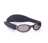 Dooky BabyBanz Black Lunettes de soleil pour filles et garçons (adaptées aux bébés de 0 à 2 ans, 100% protection UV-A et UV-B, verres incassables), noir