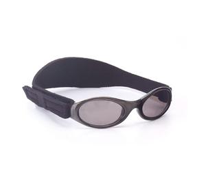 Dooky BabyBanz Black Lunettes de soleil pour filles et garçons (adaptées aux bébés de 0 à 2 ans, 100% protection UV-A et UV-B, verres incassables), noir