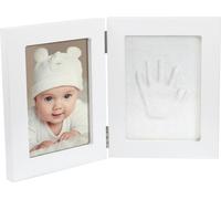 Dooky - Boîte à empreinte de main avec cadre double et photo + coffret cadeau