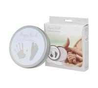 Dooky Happy Hands 2D Set pour une empreinte de main ou de pied de bébé en souvenir (dans une boîte en aluminium pratique y compris de la pâte à modeler douce pour la peau et une boîte en aluminium)