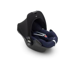 Dooky Hoody auvent de protection solaire pour porte-bébés ou poussettes (design : Black, incl. protection UV 40+, groupe d'âge 0+, adapté à la plupart des marques), Noir