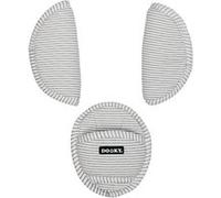 Rembourrage de ceinture Dooky pour la coque de bébé, la poussette & le siège d'enfant (ajustement universel, adapté aux ceintures à 3 et 5 points, rembourrage doux 100% coton), Linea