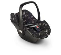 Dooky - Seat cover for Child Carseat, Protective Cover for Baby Seat, Universal Car Seat Cover for Babies, Childrens, Toddlers, Size 0+, Romantic Leaves, Black