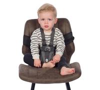 Dooky Travel Chair Harnais de sécurité pour la route (groupe d'âge: 6-36 mois, s'adapte à presque toutes les chaises, compact et léger, 100% polyester), Noir