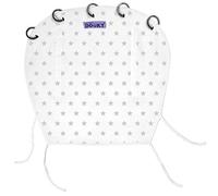 Dooky Protection Pluie Et Vent Pour Poussette - Etoiles Argent Argenté