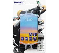 Dooky Universal Support pour téléphone Portable, pour Smartphone pour la Poussette (pour Toutes Les Marques et modèles de Mobil, Convient pour Le vélo et Le siège arrière de la Voiture), Transparent