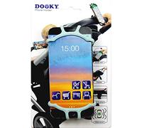 Dooky Universal Support pour téléphone Portable, pour Smartphone pour la Poussette (pour Toutes Les Marques et modèles de Mobil, Convient pour Le vélo et Le siège arrière de la Voiture), Mint
