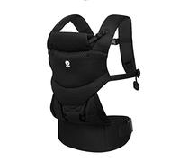 Dooky Urban Comfort Porte-bébé ergonomique (adapté à partir de la naissance de 0 à 3 ans et 3,5 à 15 kg, matériau respirant, trois possibilités de portage différentes) Couleur : Swarz