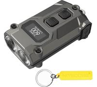 Dool-Tini 3 Températures De Couleur Multiple Intelligences 600 Lumen Keychain Light Rechargeable Edc Fashle Tag (Gris)