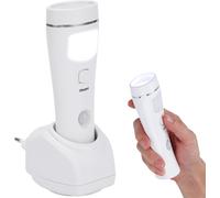 Dool-Veilleuse Lampe De Poche : Lampe De Poche À Induction Led À Brancher,Lampe De Poche Murale Rechargeable À Capteur Lampe De Poche D'urgence Pour Pannes De Courant,Urgences,Intérieur Et Extérie