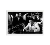 DOOLEY WILSON & HUMPHREY BOGART - CASABLANCA AUTOGRAPH SIGNED Poster décoratif sur toile Art mural pour salon, chambre à coucher, art mural, impression d'image moderne, décoration de chambre familiale