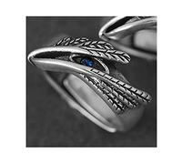 DOOLY Bague Oeil d'aigle Design Original 925 Couple Amour personnalité Hommes et Femmes