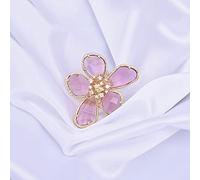 DOOLY Bagues à la Mode Couleur Or Bleu Gris Blanc Rouge Grande Fleur Cristal Bijoux de fête pour Les Femmes Cadeau