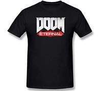 Doom Eternal Mens Cotton Short Sleeve T-Shirt Fashion Shirts Manches Courtes(Medium)
