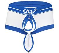 Doomiva Jockstrap Boxer Homme Sexy Caleçon Ouvert Poche Erotique Lingerie Culotte sous-Vêtement Respirant Shorts Slip Penis Poche Briefs Homme Strings Tanga Underwear S-XL Blanc L