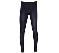 Doomiva Leggings Homme Collant Lingerie de Nuit Stockings Ultra-Mince Sissy sous-vêtement Thermique Demi Transparent Underpants Homme M-3XL Noir M