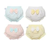 Doomiva Lot de 4 Bébé Enfant Fille Culotte Bloomer Eté Couvre-Couche Confortable Souple Pantalon Respirant Culottes Bas de Bain Natation Tapez B 12-18 Mois