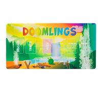 Doomlings Tapis de jeu communautaire « Naissance d'un héros » - Jeu de cartes - 27,9 x 55,9 cm