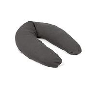 doomoo Basics - Comfy Big Tetra Grey Coussin de Grossesse Multi-Usages - Grand Coussin d’Allaitement et de Maternité - pour Dormir, Allaiter et se Relaxer - Rempli de Microbilles avec Housse Lavable