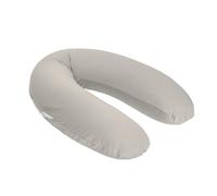 doomoo Coussin de Grossesse & Coussin Allaitement - Ultra Confort pour Dormir Pendant la Grossesse - Soulage Dos, Jambes et Ventre - Housse Tissu Bio & Oeko-Tex, Tetra Jersey Sand