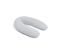 doomoo Coussin de Grossesse & d'allaitement 2 en 1 Twisty - Ultra Confort - Remplissage Microbilles Ultra-Fines - Silencieux - Made in Europe - Certifié Oeko-TEX et Bio, Pearl Grey