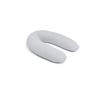 doomoo Coussin de Grossesse & d'allaitement 2 en 1 Twisty - Ultra Confort - Remplissage Microbilles Ultra-Fines - Silencieux - Made in Europe - Certifié Oeko-TEX et Bio, Pearl Grey