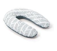 doomoo Coussin de Grossesse & Coussin d'Allaitement Buddy 180 cm, Ultra Confort pour Dormir pendant la Grossesse, Soulage dos, jambes & ventre - Housse Bio, Lavable & Certifiée OEKO-TEX, Ethnic Petrol