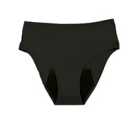 doomoo Culotte Post Accouchement et Menstruelle Flowly - Ultra Absorbante Jusqu'à 12h (équiv. 5 tampons) - Idéale Flux Abondant - Confort sans Couture - Coton Oeko-Tex - Lavable, Taille XS/S/M, Noir