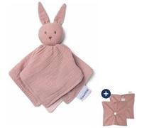 doomoo Doudou Bébé You&Me - Doudou Réversible et Réconfortant - Fourni avec 2 Corps pour Transporter l'Odeur du Parent - Coton Ultra Doux Certifié Oeko Tex - Idée Cadeau Naissance, Rose