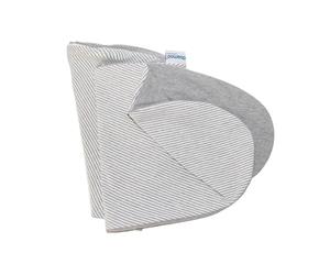 doomoo Housse de Coussin de Grossesse et d'allaitement Buddy - Tissu Ultra Doux, Bio, Oeko-tex et Extensible, Classic Grey
