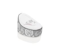 doomoo Nid New Generation - Transat Bébé - Pouf Evolutif & Multifonctions dès la Naissance - Flower Argent