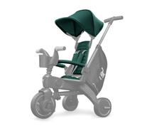 Doona LIKI Kit textile Racing Green Housse de rechange d'origine pour Liki Trike - Coussins de siège, dossiers, épaulières, housse d'accoudoir et toit pare-soleil - Accessoires pour tricycle Doona